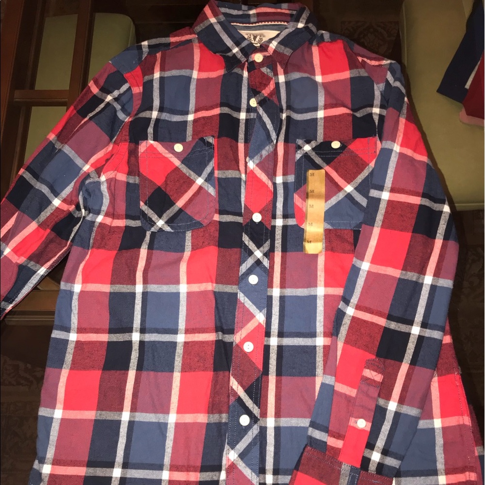Flannel button Down!  Never worn. Roebuck & Co